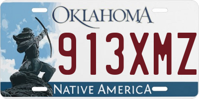 OK license plate 913XMZ