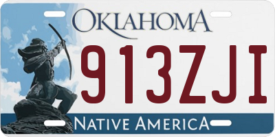 OK license plate 913ZJI