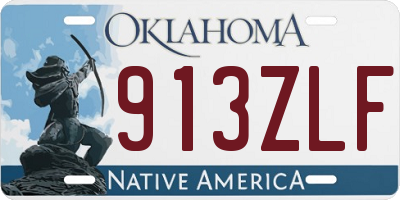 OK license plate 913ZLF