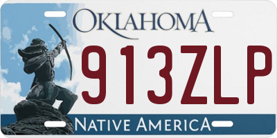 OK license plate 913ZLP