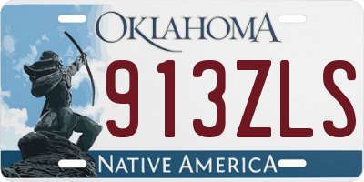 OK license plate 913ZLS