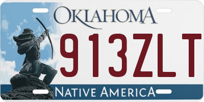 OK license plate 913ZLT