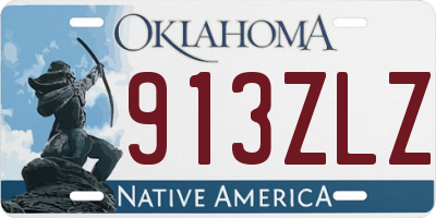 OK license plate 913ZLZ