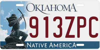 OK license plate 913ZPC