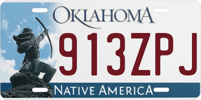 OK license plate 913ZPJ