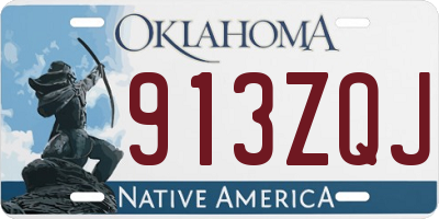 OK license plate 913ZQJ