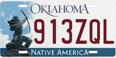 OK license plate 913ZQL