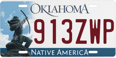 OK license plate 913ZWP