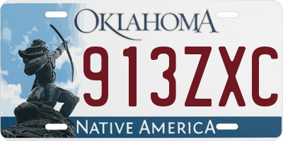 OK license plate 913ZXC