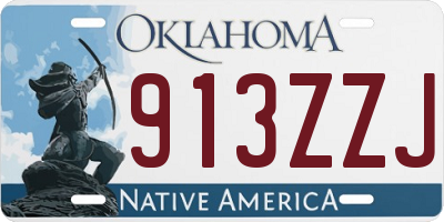 OK license plate 913ZZJ