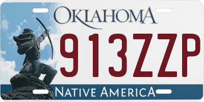 OK license plate 913ZZP