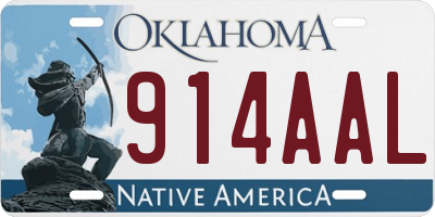 OK license plate 914AAL