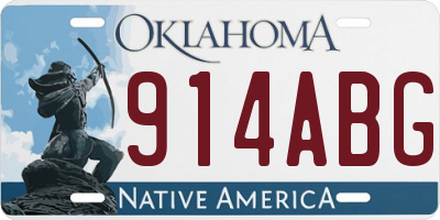 OK license plate 914ABG