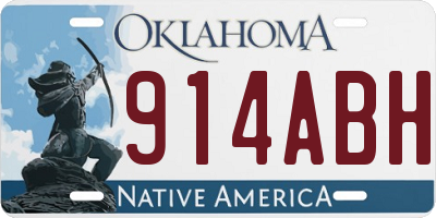 OK license plate 914ABH