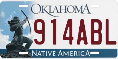 OK license plate 914ABL