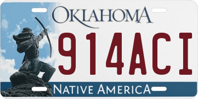 OK license plate 914ACI