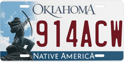 OK license plate 914ACW