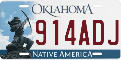 OK license plate 914ADJ