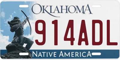 OK license plate 914ADL
