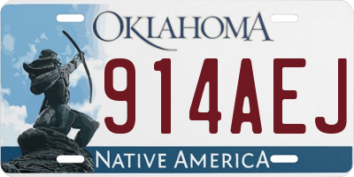 OK license plate 914AEJ