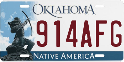 OK license plate 914AFG