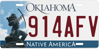 OK license plate 914AFV