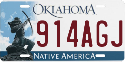 OK license plate 914AGJ