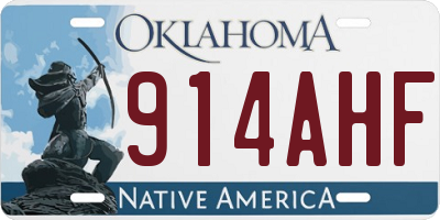 OK license plate 914AHF