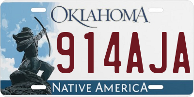 OK license plate 914AJA