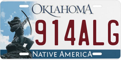 OK license plate 914ALG