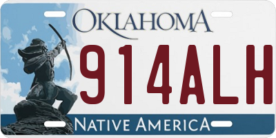 OK license plate 914ALH