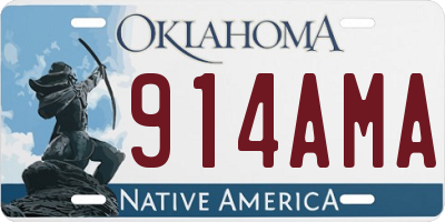 OK license plate 914AMA