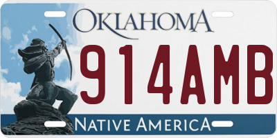 OK license plate 914AMB