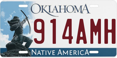 OK license plate 914AMH
