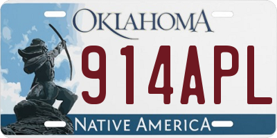 OK license plate 914APL