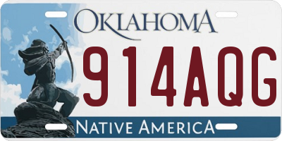 OK license plate 914AQG