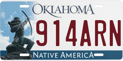 OK license plate 914ARN