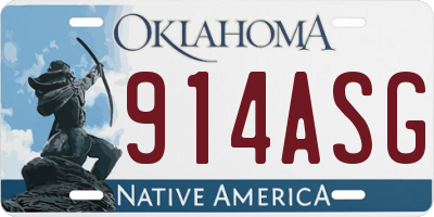 OK license plate 914ASG