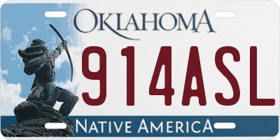 OK license plate 914ASL