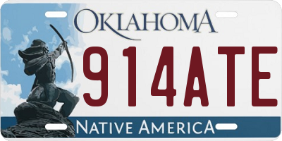 OK license plate 914ATE