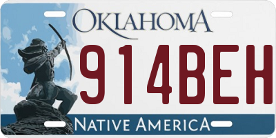 OK license plate 914BEH