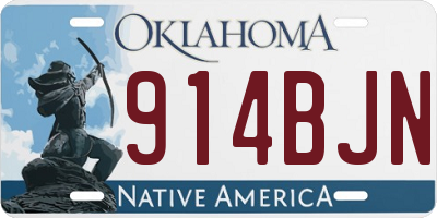 OK license plate 914BJN