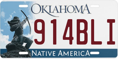 OK license plate 914BLI