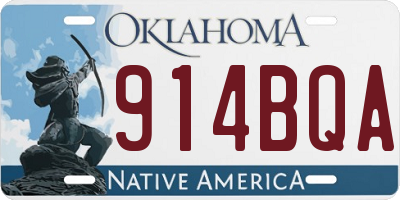 OK license plate 914BQA