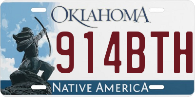 OK license plate 914BTH