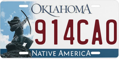 OK license plate 914CAO