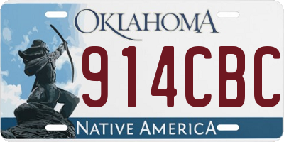OK license plate 914CBC