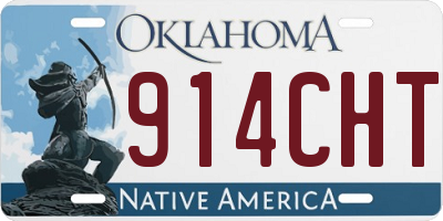 OK license plate 914CHT