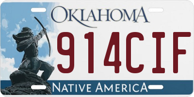 OK license plate 914CIF
