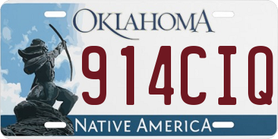 OK license plate 914CIQ